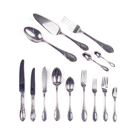 Servizio di posate in argento, Bologna 1970 circa