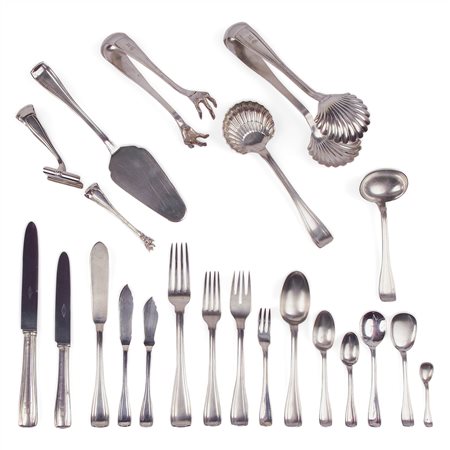 Servizio di posate in argento, Roma XIX secolo