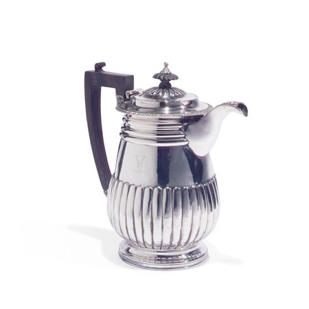 Caffettiera in argento, Londra 1857