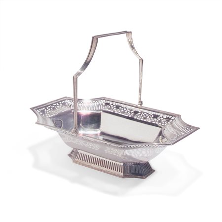 Cestino in argento, Londra 1800