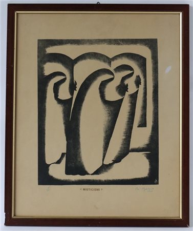 Renato Di Bosso "Misticismi" 1935
xilografia
cm 42x34,5
Firmata, datata e numera