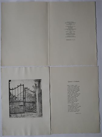 Federica Galli "Paesaggio" 1959
acquaforte
(lastra cm 28x24,3; foglio cm 49,5x35
