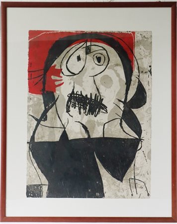 Joan Miró "La commedia dell'arte VII" 1979
acquaforte a colori
cm 76,5x56,5
firm