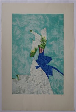 Gianni Dova "Bretagiva" 1985
serigrafia a colori
cm 100x68,5
Firmata e numerata