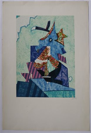 Gianni Dova "Inverno" 1984
serigrafia a colori
cm 101x69
Firmata e numerata 65/9
