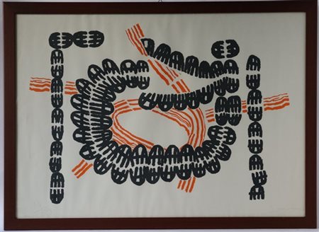 Giuseppe Capogrossi "Opale 2" 1971
litografia a colori
cm 62,5x89
firmata e nume
