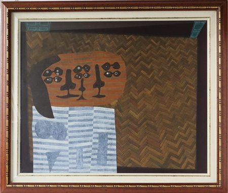 Angelo Cagnone "Questo noi" 1963
olio su tela
cm 65x81
Firmato, titolato e datat