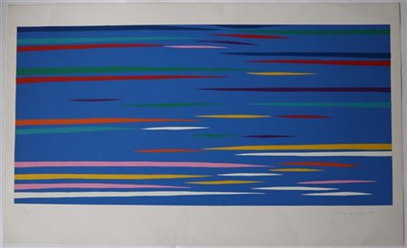 Piero Dorazio "Senza titolo" 1976
serigrafia a colori
cm 60,5x100
Firmata, datat