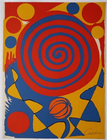 ALEXANDER CALDER "Magie éolienne" 1972
litografia a colori
cm 65x50
firmata e nu