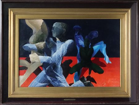 Ennio Calabria "Studio per figure danzanti" 1976
olio su tela
cm 48x71
firmato i