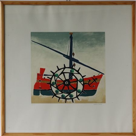 Giovanni Pintori "Senza titolo" 
serigrafia a colori
cm 58x58
firmata e numerata