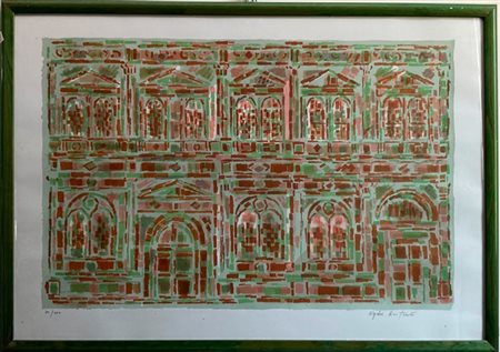 Egidio Bonfante Due litografie a colori di soggetto diverso
cm 49x69 e cm 51x71