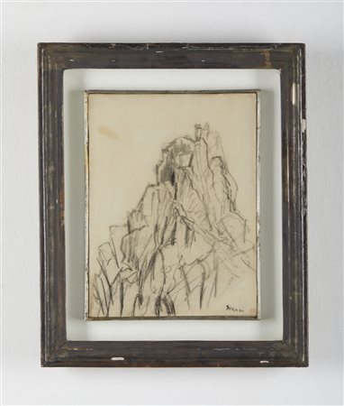 SIRONI MARIO (1885 - 1961) - Composizione con Montagne.