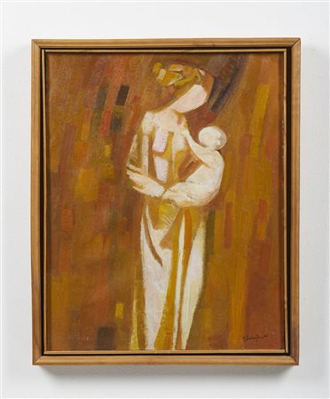 LONGARETTI TRENTO (n. 1916) - Madre in fondo Siena.