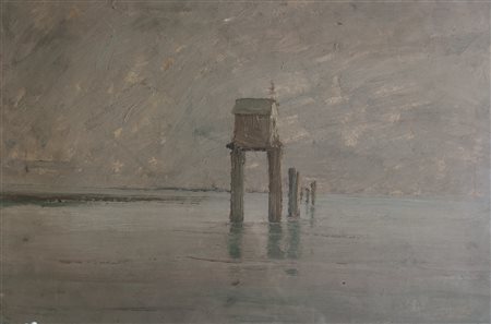 LAZZARO WALTER (1914 - 1989) - Silente laguna.