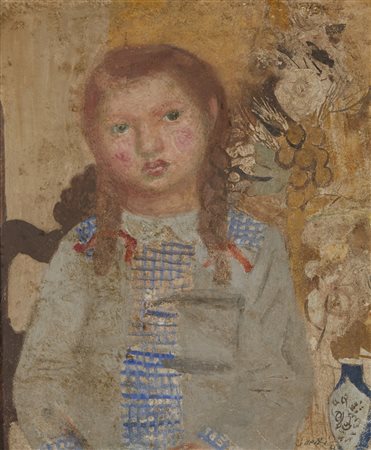 SAETTI BRUNO (1902 - 1984) - Bambina con fiori.
