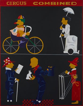 SPOLDI ALDO (n. 1949) - Studio per il balletto circo.