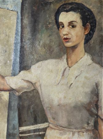 CESARE MAGGI<BR>Roma 1881 - 1961 Torino<BR>"Ritratto femminile"