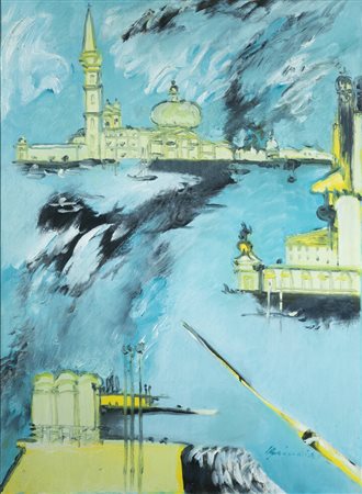 REMO BRINDISI<BR>Roma 1918 - 1996 Milano<BR>"Venezia" anni '980