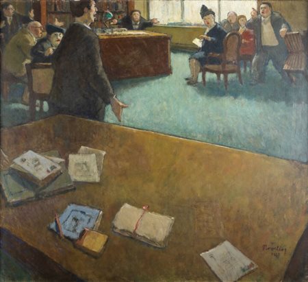 GIUSEPPE NOVELLO<BR>Codogno 1897- 1988<BR>"Gli eredi" 1978