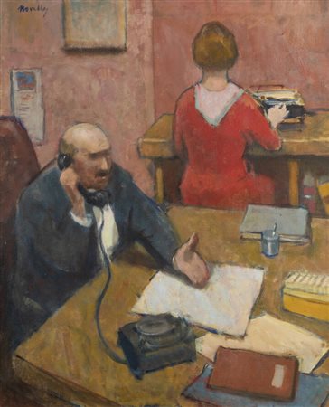 GIUSEPPE NOVELLO<BR>Codogno 1897- 1988<BR>"Capoufficio" 1982