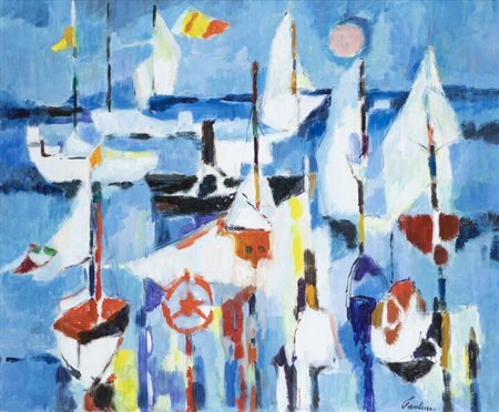 ENRICO PAULUCCI<BR>Genova 1901 - 1999 Torino<BR>"Porto"