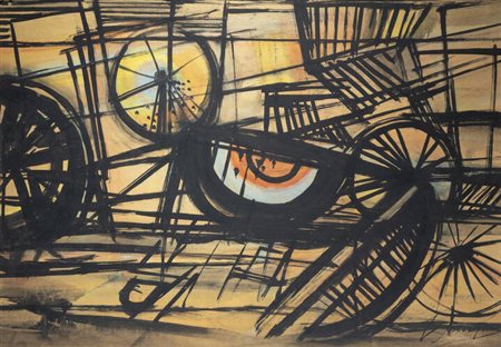 LUIGI SPAZZAPAN<BR>Gradisca d'Isonzo (GO) 1889 - 1958 Torino<BR>"Composizione con cocomero"