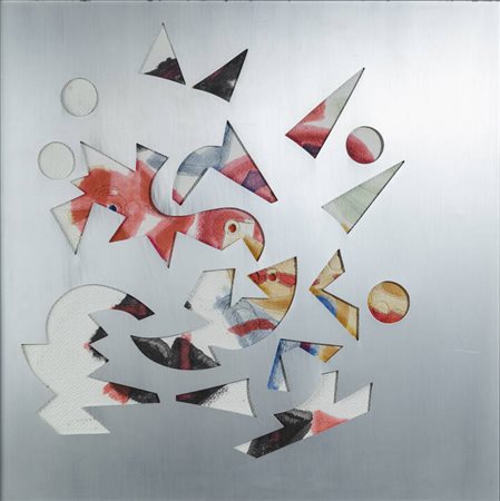 UMBERTO MASTROIANNI<BR>Fontana Liri (FR) 1910 - 1998 Marino (Roma)<BR>"Navicelle spaziali" o "Frammenti cosmici"