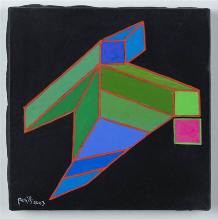 ACHILLE PERILLI<BR>Roma 1927 - 2021 Orvieto (TR)<BR>"La discesa" 2003