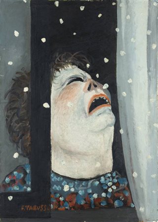 FRANCESCO TABUSSO<BR>Sesto San Giovanni (MI) 1930 - 2012 Torino<BR>"Ragazza che grida da Grunewald"