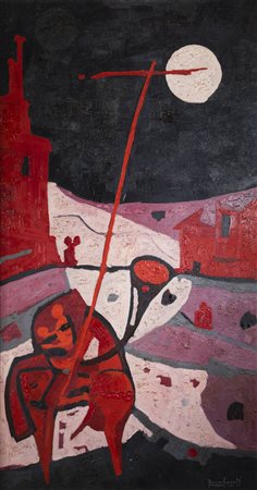 FRANCESCO CASORATI<BR>Torino 1934 - 2013<BR>"Il cavallo sognatore" 1959