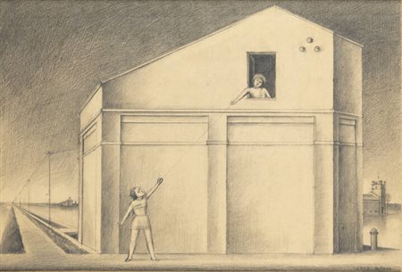 SERGIO ALBANO<BR>Torino 1939 - 2008<BR>"La corda" 1995