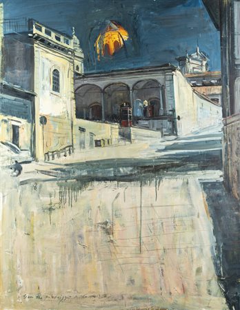 GIOVANNI LA COGNATA<BR>Comiso (Ragusa) 1954<BR>"Sogno del pomeriggio a Comiso" ante 2003