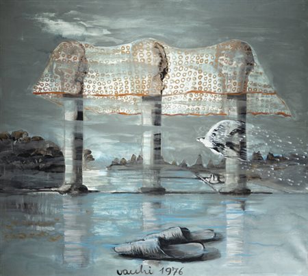 SERGIO VACCHI<BR>Castenaso (BO) 1925-2016<BR>"La piscina della serenità" 1976