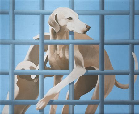 HENRI CUECO<BR>Francia 1929 - 2017<BR>"La grille bleue"