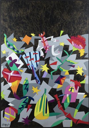 UGO NESPOLO<BR>Mosso Santa Maria (VC) 1941<BR>"Sopra e sotto"