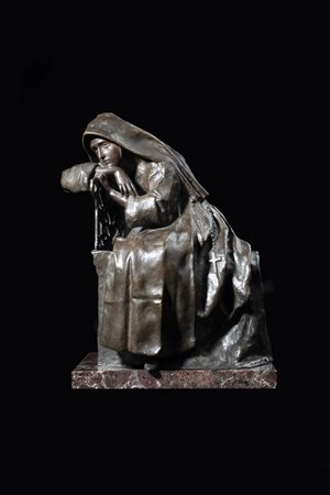 PIETRO CANONICA<BR>Moncalieri (TO) 1869 - 1959 Roma<BR>"Dopo il voto" 1889