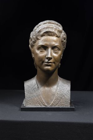 GIOVANNI RIVA<BR>Torino 1890 - 1973<BR>"Busto femminile" 1940