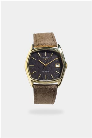 LONGINES<BR>Mod. “Date Legno”, ref.4072, anni '70