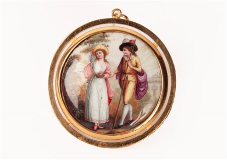  
Pandente miniatura smalto 
 diametro cm 5