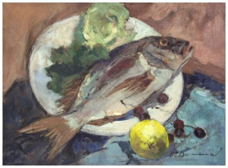 CARLO DOMENICI Livorno 1898 – Valdana di Portoferraio 1981 Senza titolo Olio...