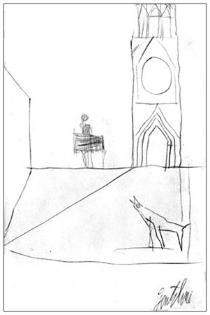 FRANCO GENTILINI Faenza 1909 – Roma 1981 Senza titolo Matita su carta 23 x...