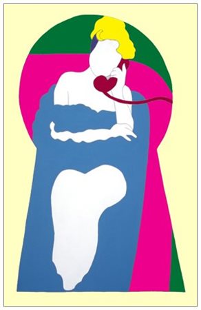 MARCO LODOLA Dorno 1955 Senza titolo Pittura su tela 100 x 70. Firma in a....