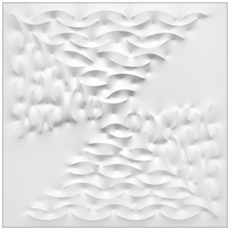 GIUSEPPE AMADIO Todi 1944 Eace Pittura su tela estroflessa 120 x 120 x 4....