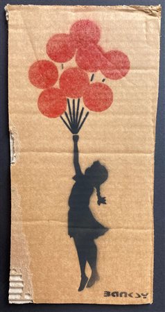 BANKSY, LITTLE GIRL WITH BALLOONS, 2015