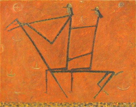 Diego Saiani, Beppa e Fausta a cavallo, 1989