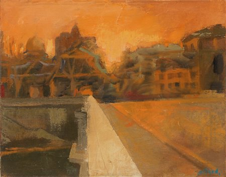 Ugo Attardi, Paesaggio, 1968