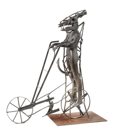 Daniel Spoerri, Ragazzo con aratro, (2004)