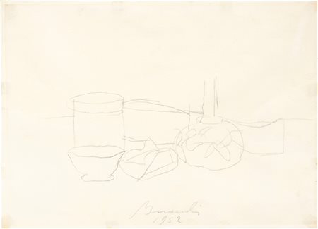 Giorgio Morandi, Natura morta, 1952