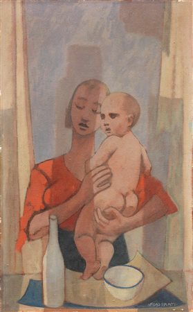 Felice Casorati, Il mattino (Maternità), (1954)